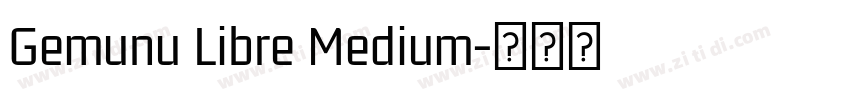 Gemunu Libre Medium字体转换